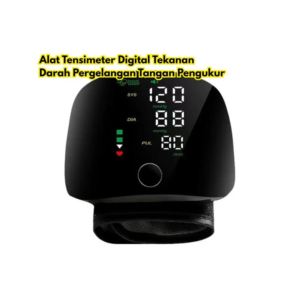 Alat Tensimeter Digital Pengukur Pergelangan Elektrik BR368 Tangan Tekanan Darah Otomatis