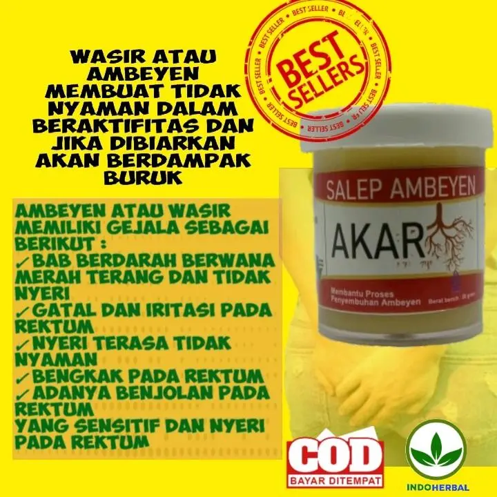 Salep Akar ! Menyembuhkan Wasir, Ambeyen, Hemoroid