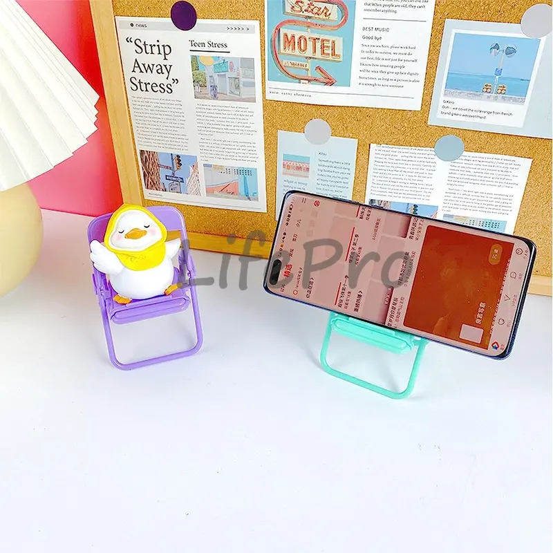 Universal Dudukan Penyangga Handphone Model Bangku Mini / Chair Folding Mobile Phone Macaron /Stand Holder Hp Model Kursi Lipat 7