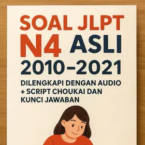 Soal JLPT N4 Asli 2010–2021 – Dilengkapi Audio, Script Choukai & Kunci Jawaba