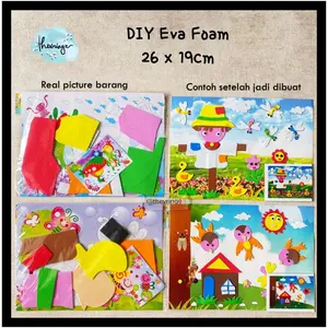 DIY Eva Foam adhesive Aktivitas kerajinan tangan anak