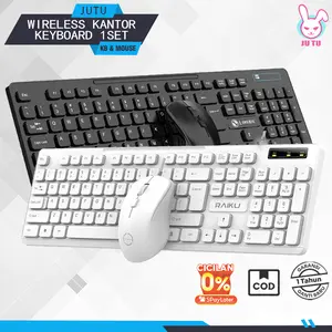 JUTU 12H SHIP Keyboard Wireless Set Bluetooth USB Silent Touch For Macbook Laptop Desktop PC Keyboard Silent Keyboard Kantor Ultra Tipis