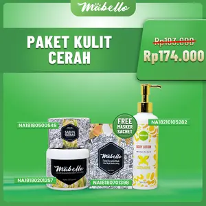 Mabello Paket Kulit Cerah Beddalotong Mabello Brigthening Bodylotion Lulur Hitam Pencerah Kulit Minyak Kelapa Mandi Mencerahkan Tubuh Kusam Memudarkan Scrub Melembutkan Cair Zaitun