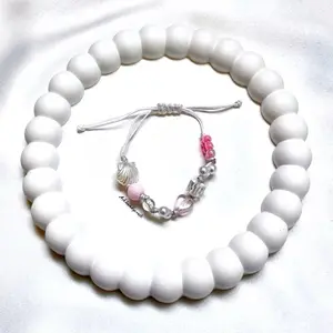 ￼[TG064] 1Pcs - Gelang Mote Tali giok 1mm Premium