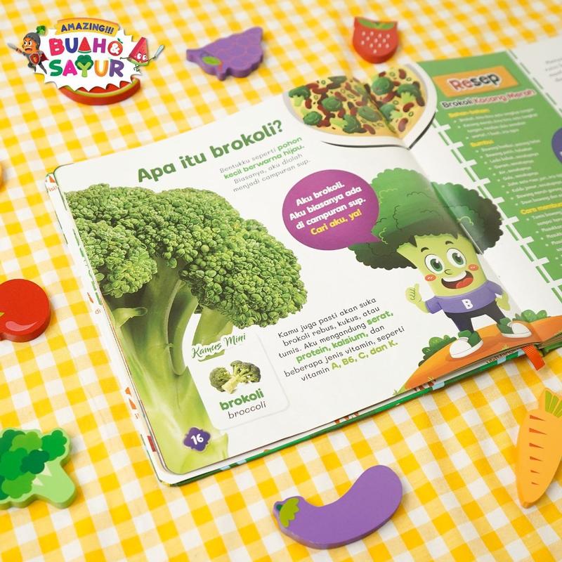 Product Introduction of Buku Anak - Buah dan Sayur - Amazing!!! Buah & Sayur - Buku Ensiklopedia Anak Usia 5+ - Visi Mandiri - Hardcover Books 16