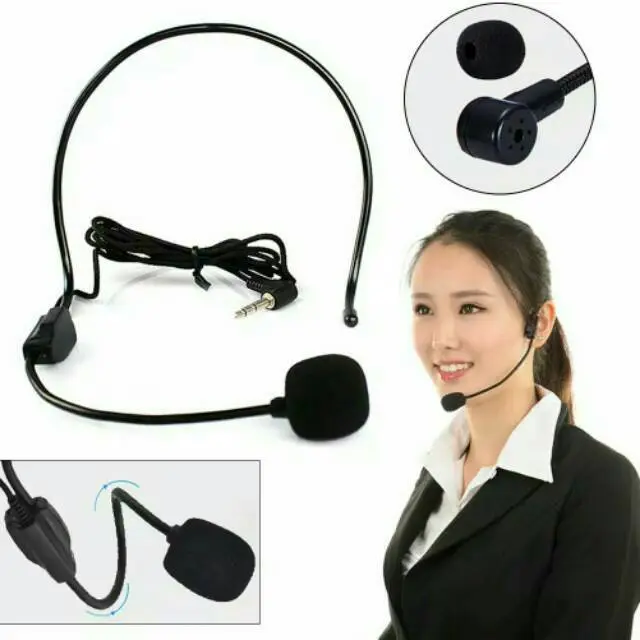 Mic Clip On Bando Jepit Spliter Microphone Jack 3.5mm