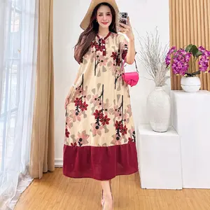 Daster Anggrek Jumbo LD 120 Busui Rayon Tebal untuk Keseharian