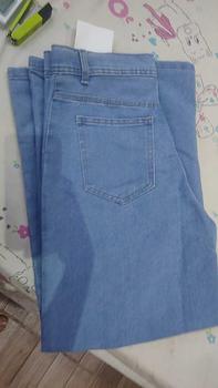 Product Review of BOSENOM- Celana kulot jeans wanita HighWaist wide leg kantong depan jins Panjang Cewek from H**A 1