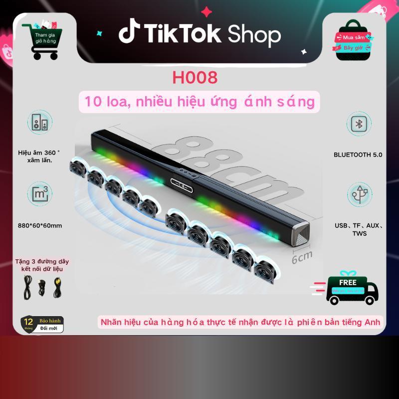 【 phiên bản hàng đầu  HUICHANG kết nối tv máy chiếu âm thanh  10 loa 360 độ âm thanh 3 chiều có nốt trầm , đèn led chạy theo nhạc , 2 loa có thể kết nối với nhau , rạp chiếu phim tại nhà kết nối Bluetooth  không dây Projector