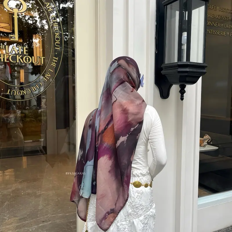 Printed Pashmina Voal Abstract bye.selaras Kerudung Muslim 2