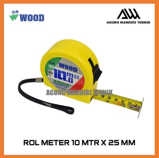 Roll Meter Kuning Jual WOOD ROL Meter 10 MTR x 25 MM Alat Ukur Meteran Kuning Made in ...