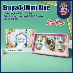 Kado Pernikahan Cangkir Set Keramik EROPA Souvenir Gelas Mug Teko Teh Kopi Aesthetic Estetik Hampers Wedding Gift Unik Bermanfaat Lebaran Idul Fitri
