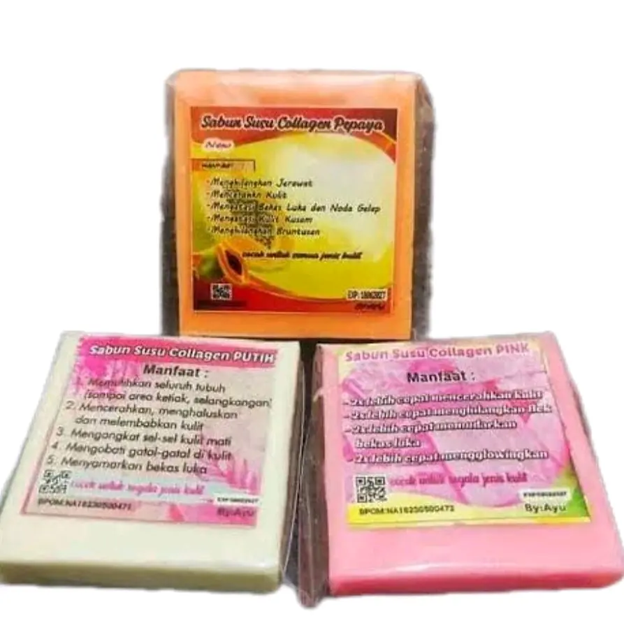 Sabun susu collagen putih sabun colagen Soap Mencerahkan Memutihkan Membersihkan Melembutkan Tubuh
