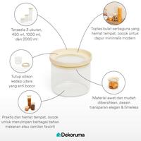 Gambar Dekoruma YUKIKO Toples Bulat Serbaguna / Toples Cemilan / Toples Kue Kecil 450 ml Tutup Silikon dari Dekoruma Official Store Kab. Bekasi 5 Tokopedia