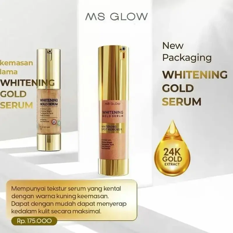 Serum Whitening Gold Ms glow - Ms Glow Serum Whitening Gold 15ml Mencerahkan 6
