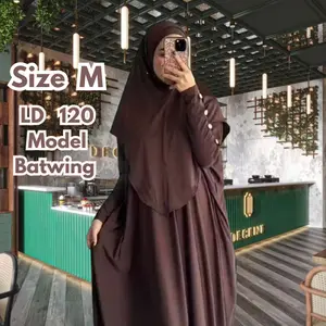 Gamis Mecca Abaya Set Kerudung Gamis Syar'i Terbaru Bahan Jersey Premium Abaya Umroh Busui Friendly