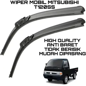 2 Pcs Wiper Mobil Frameless Mitsubishi T120SS