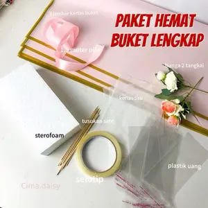 Paket Hemat Buket | Bahan - Bahan Buket Lengkap Murah Hemat