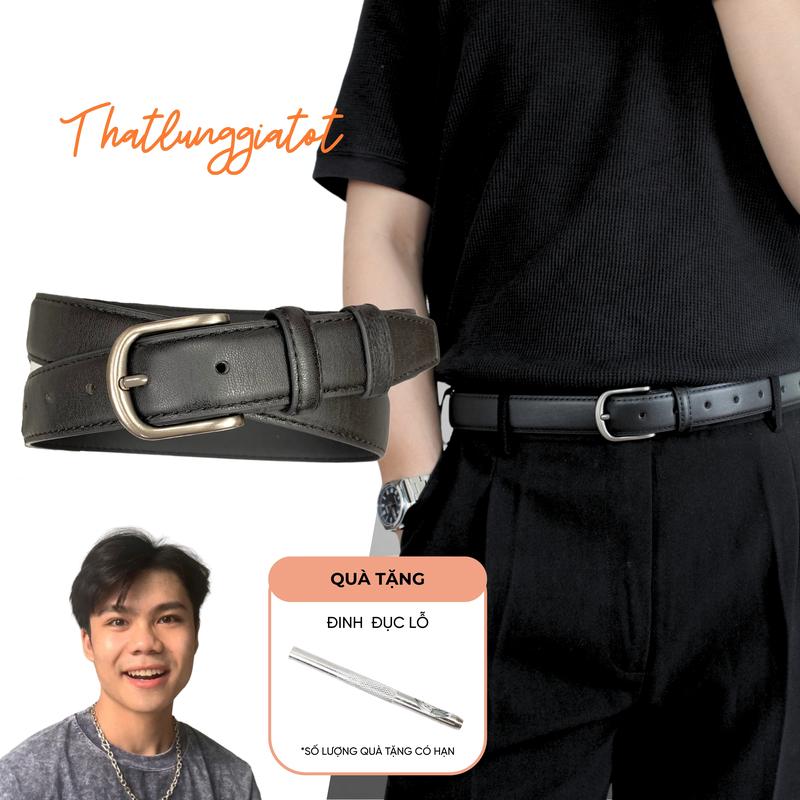 [Thắt Lưng Giá Tốt x Thành Đơn Giản] Thắt lưng nam nữ bản nhỏ Unisex phong cách Hàn Quốc TLD162