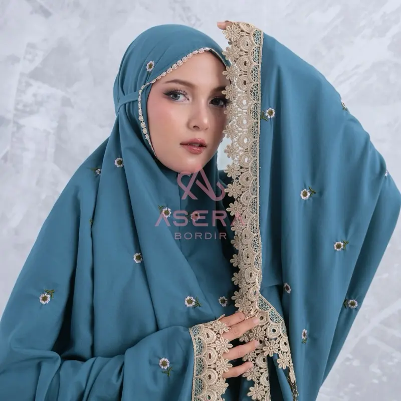 Mukena Dewasa 2in 1 Inayah Full Bordir Jumbo