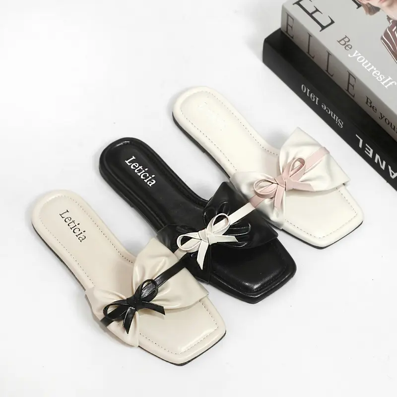 LEONY Caroline sandal Flat Wanita | sendal teplek wanita terbaru 4