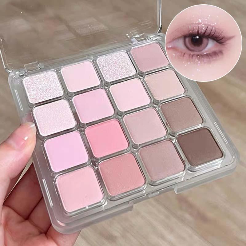 FEPO Bảng Phấn Mắt 16 Màu Màu Khỏa Thân Lâu Dài Lấp Lánh Mờ Phấn Mắt Pallete…