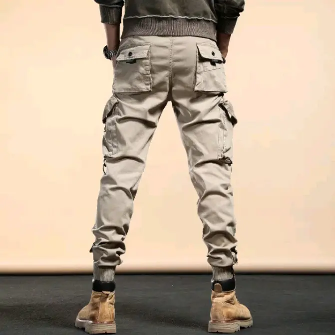 Celana Panjang Jogger Cargo Stretch Pria Wanita Slim Fit Joggerpants Outdoor Sporty 4