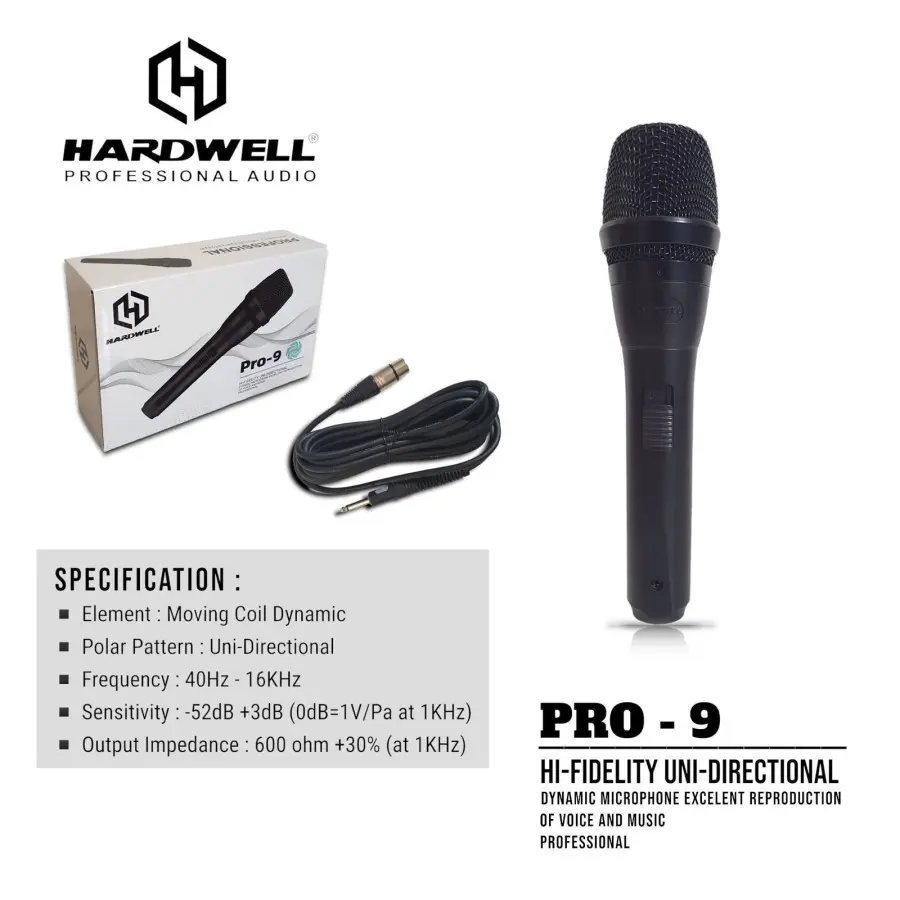Hardwell Microphone PRO-9 / Pro-9 Vocal