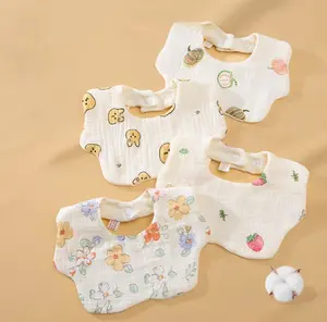 Celemek Bayi LBS Bagus Murah Halus Lembut Lucu Aesthetic Premium 6 Lapis Kain Katun Muslin Organik 360 Derajat Korean 0-3 Tahun