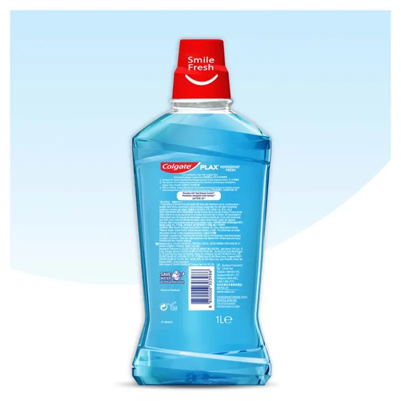 Colgate Obat Kumur Plax Peppermint 750ml + 250 ml 2