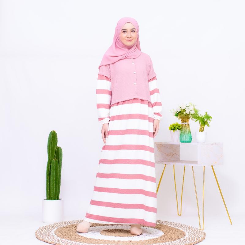 Product Introduction of Tania Dress Gamis Salur Knit Gamis Murah Gamis Daily Gamis Busui Terbaru 10