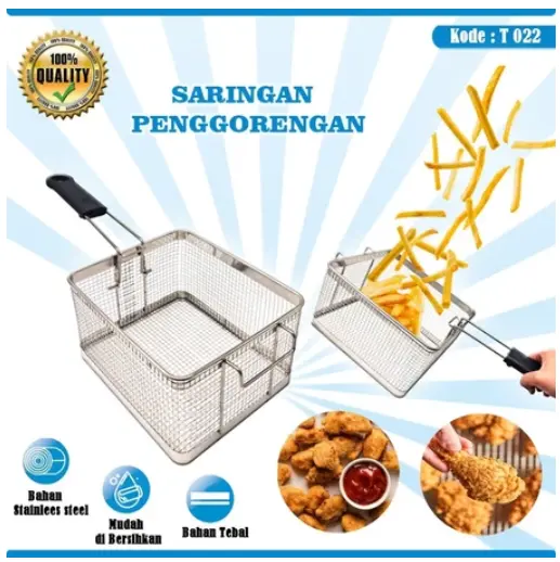 Saringan Deep Fryer Kotak Saringan Ayam Goreng Serbaguna - T022