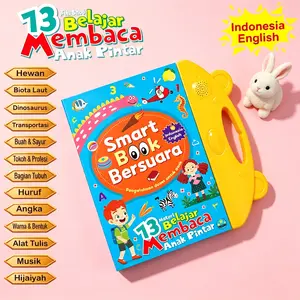 Mainan Stimulasi Otak Buku Suara Belajar Anak 3 Bahasa Indonesia Inggris Arab 26 Halaman Edukasi Interaktif untuk Usia 0-10 Tahun Tk Paud Balita Belajar Membaca Huruf Angka Binatang Buah Warna Profesi Waterproof Volume Dapat Diatur Bisa Gambar (COD)