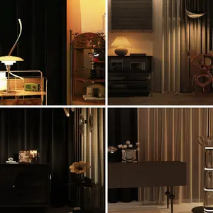 Latar belakang studio siaran gelap dengan nuansa gelap, kain gantung dinding, wallpaper 3D, kesan mewah, cocok untuk foto, nuansa terbaru untuk studio siaran influencer populer