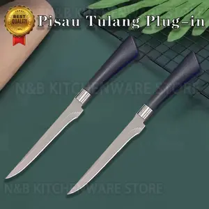 Pisau dapur stainless steel, pisau daging, pisau kue, pisau tajam-N&B