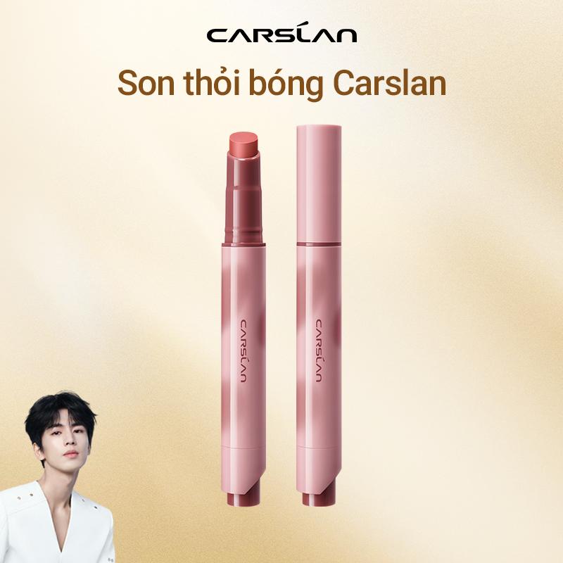 Son thỏi bóng Carslan,Khóa màu không dính ly 12H cấp ẩm mịn môi 3g [Son vặn một