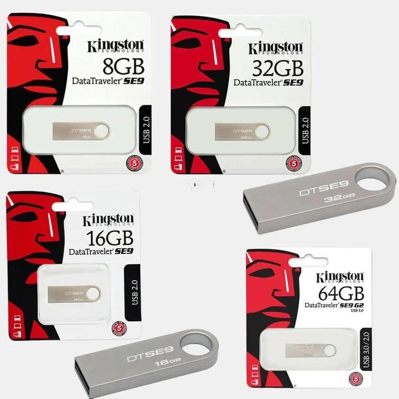  Usb Kingston 2.0 64gb 32gb 16gb 8gb DataTraveler SE9 