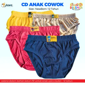 6 PCS CD ANAK COWOK CELANA DALAM ANAK LAKI-LAKI PEWE | MIX WARNA BAHAN KATUN LEMBUT NYAMAN | CELANA DALAM ANAK COWOK | CD ANAK LAKI-LAKI KATUN
