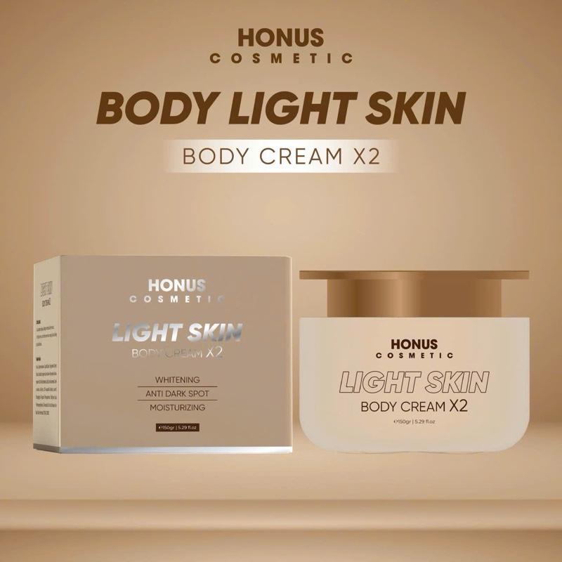 1 HỦ Kem Body LIGHT SKIN Body Cream X2 HONUS COSMETIC 150gram . Hổ Trợ Dưỡng Trắng Sáng Hồng Da Hổ Trợ Cấp Ẩm