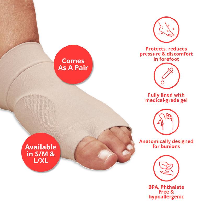 Product Introduction of Silopad Bunion Care Gel Sleeve Size Small/Medium/Large/X-Large Wide Width, Washable, Reusable 16