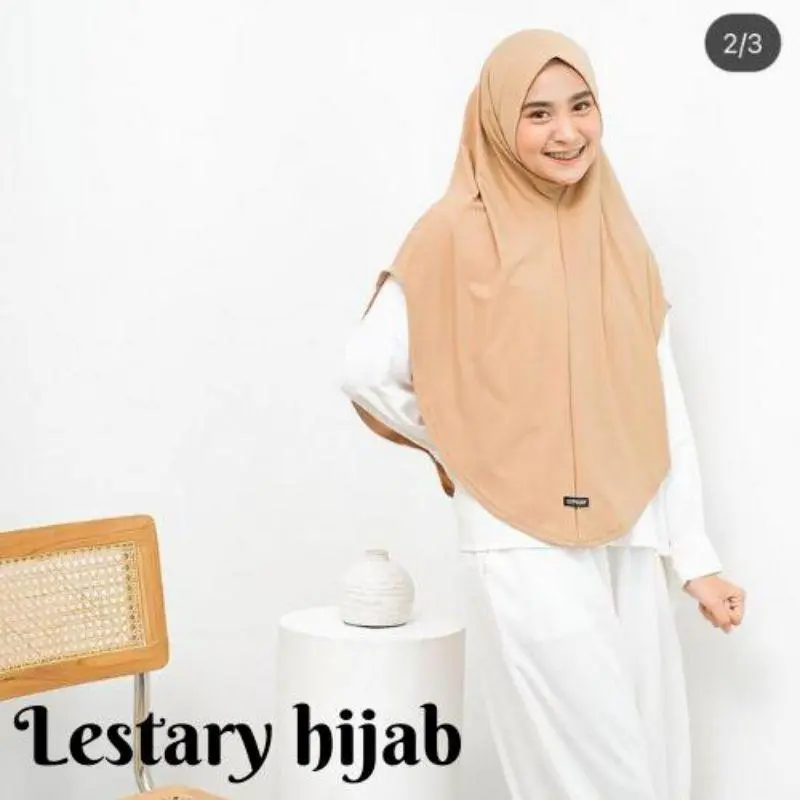 Hijab Instan size S M L XL  Bergo Non Tali Jersey Premium Grade A Jilbab Instant Khimar Quality Non Pad Original Lestary Hijab yeppushop jilbab  bergo non pet 2