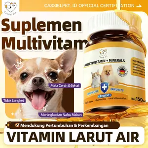 CASSIEL PET Multivitamin 150ml untuk anjing, kucing dan hewan peliharaan lainnya peningkat imun kucing
