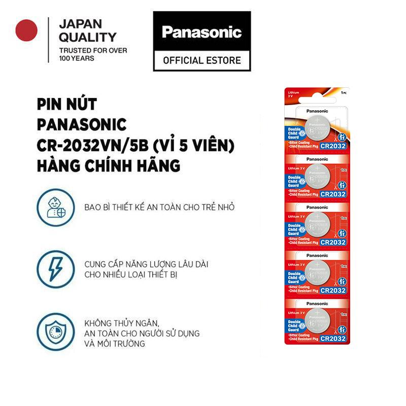 Vỉ 5 viên Pin nút Panasonic CR-2032VN/5B