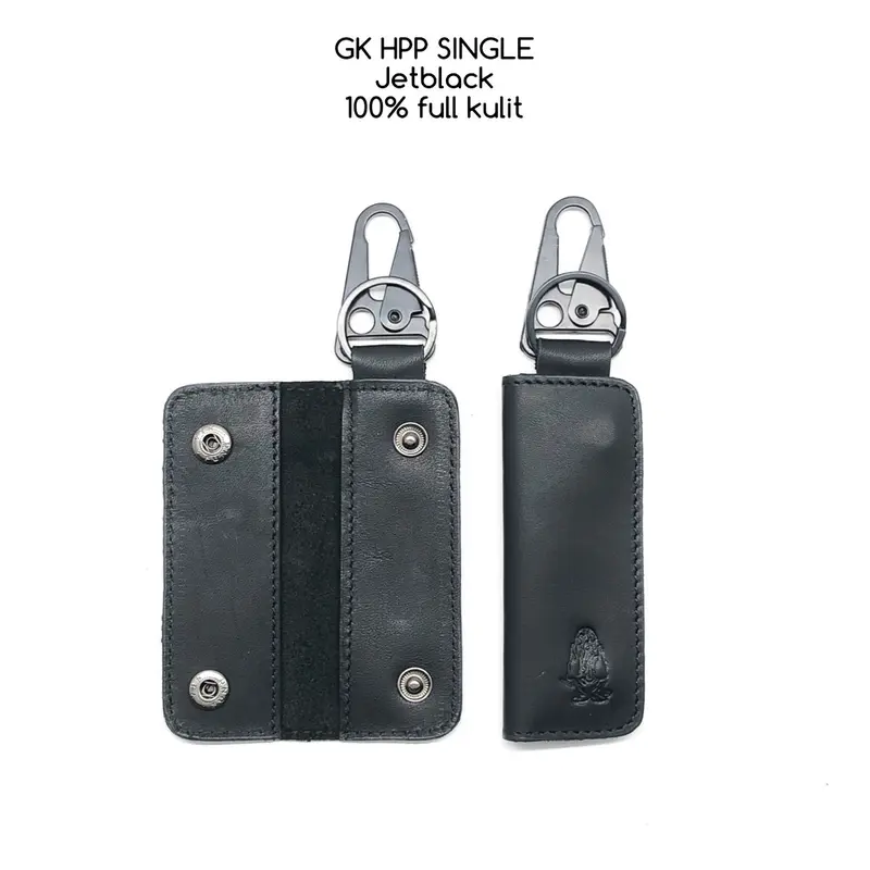 Gantungan Kunci STNK HPP SINGLE TACTICAL Import Kulit Sapi Asli Keychain 6
