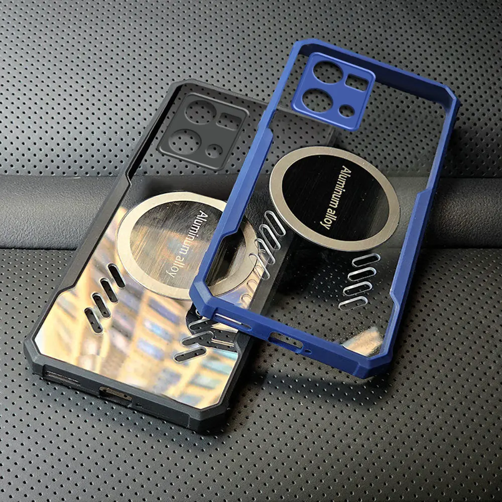 for OPPO Reno7 4G Reno8 4G F21 PRO 4G F21S PRO 4G Phone Game Magnetic attraction cooling transparent Heat dissipation clear Case Cover