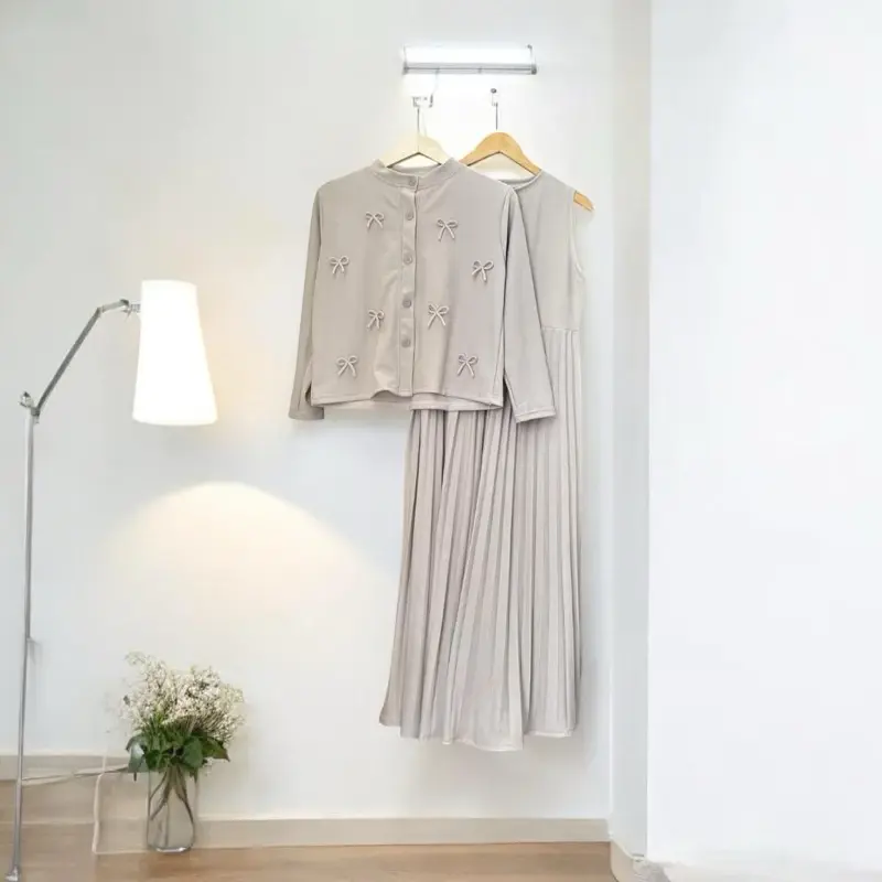 FILO - BONRY SET DRESS PLISKET / ONE SET DRESS ROK KERUT 5