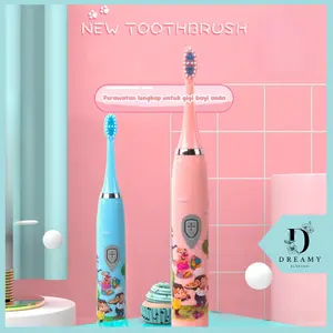 [Dream] Sikat Gigi Elektrik Anak Electric Toothbrush Sonic Vibration / Sikat Gigi Anak Elektrik Battery Gusi