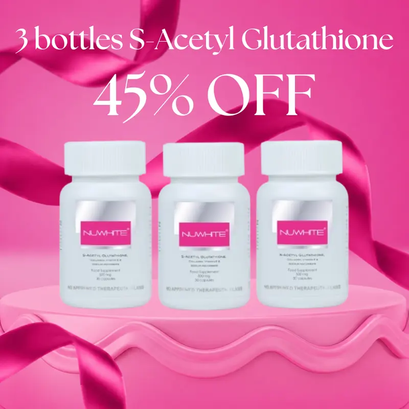 50% OFF TRIAL PACK] Nuwhite S-Acetyl Glutathione 7 - Day Trial Pack - (Set  of 3 packs) - TikTok Shop Philippines
