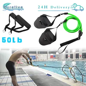 50lb Tali Resisten Berenang Tali Suspension Training Straps Untuk Latihan Berenang Arm Trainer