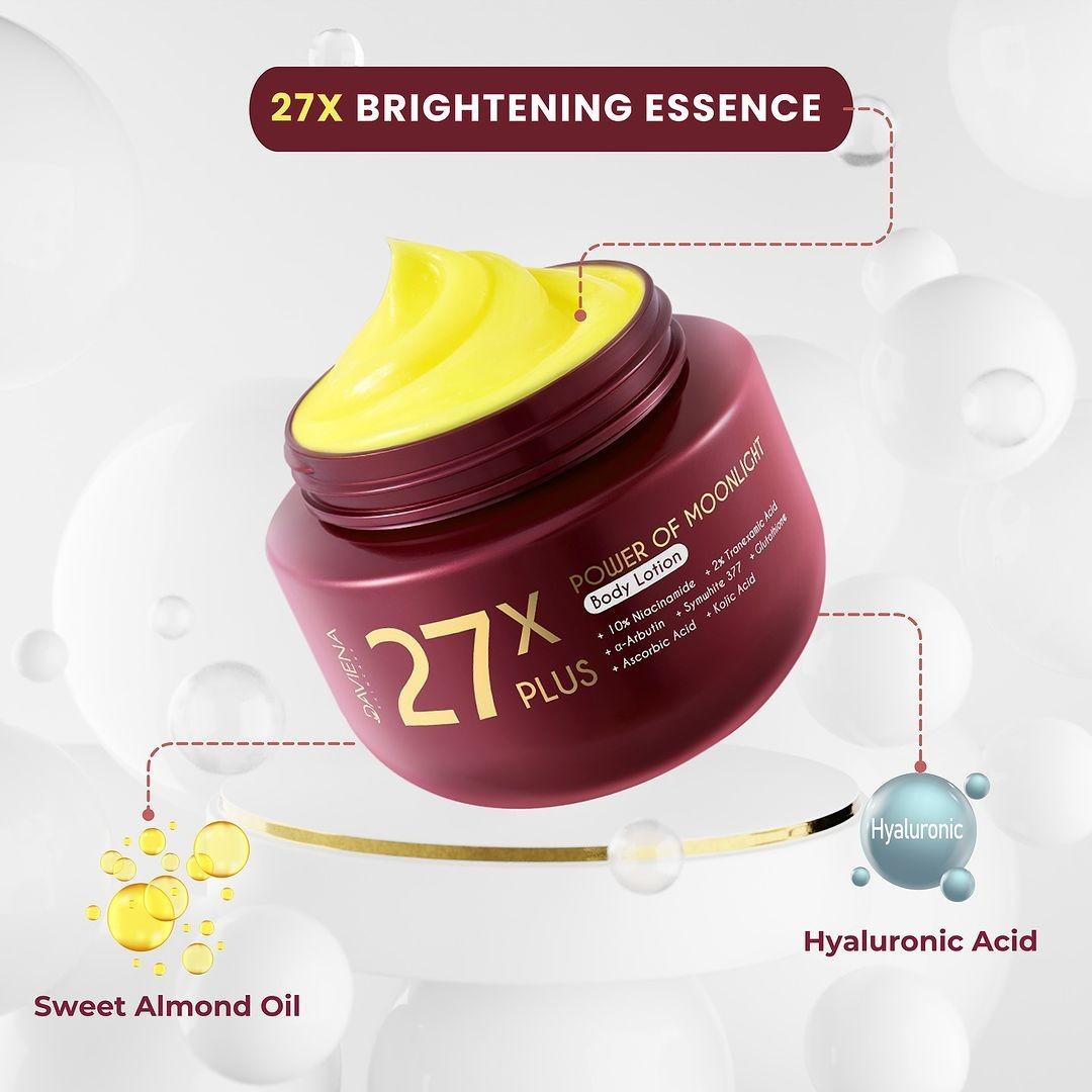 DAVIENA SKINCARE HB DOSTING 27X PLUS POWER MOONLIGHT BODY LOTION MENCERAHKAN MELEMBABKAN